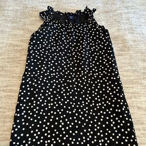 Black and White Polka Dot Sleeveless sheath Dress Gap Kids